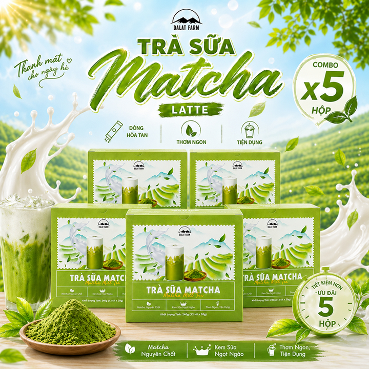 Trà Sữa Matcha Latte - 10 gói/hộp