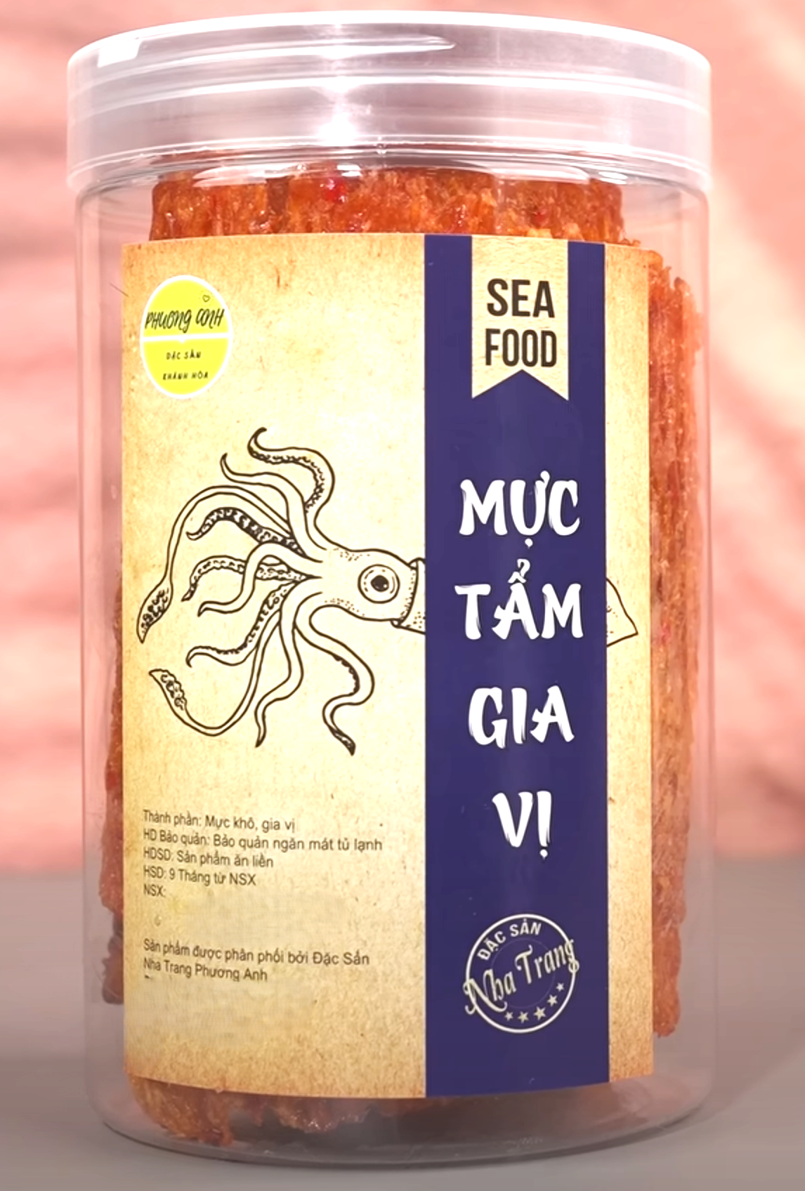 Mực Cán Tẩm Gia Vị
