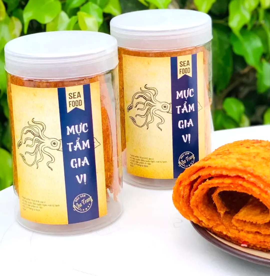 Mực Cán Tẩm Gia Vị