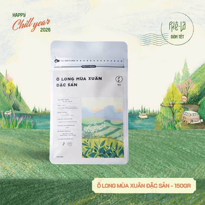 Trà túi lọc Ô long Phê La - 150gr