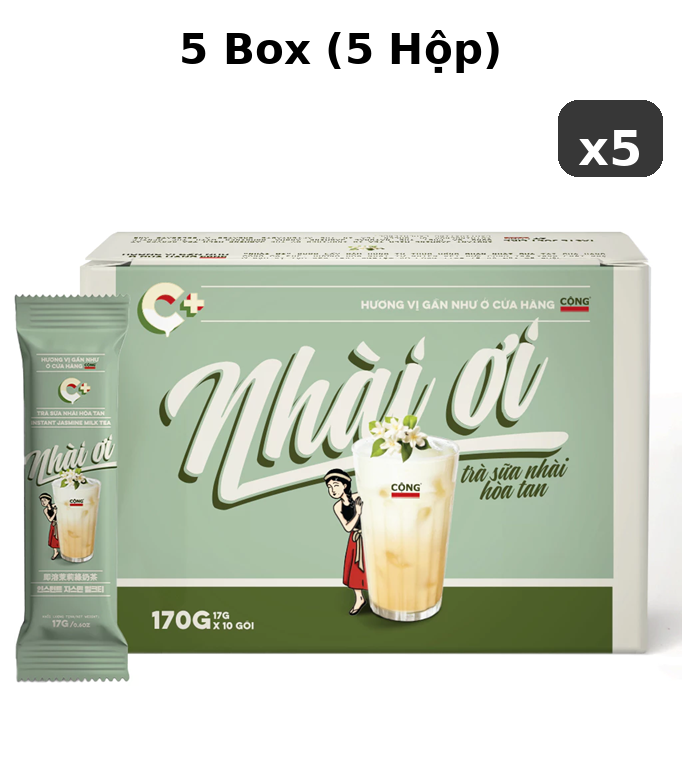 Trà Sữa Hoa Nhài Cộng - 10 gói/hộp