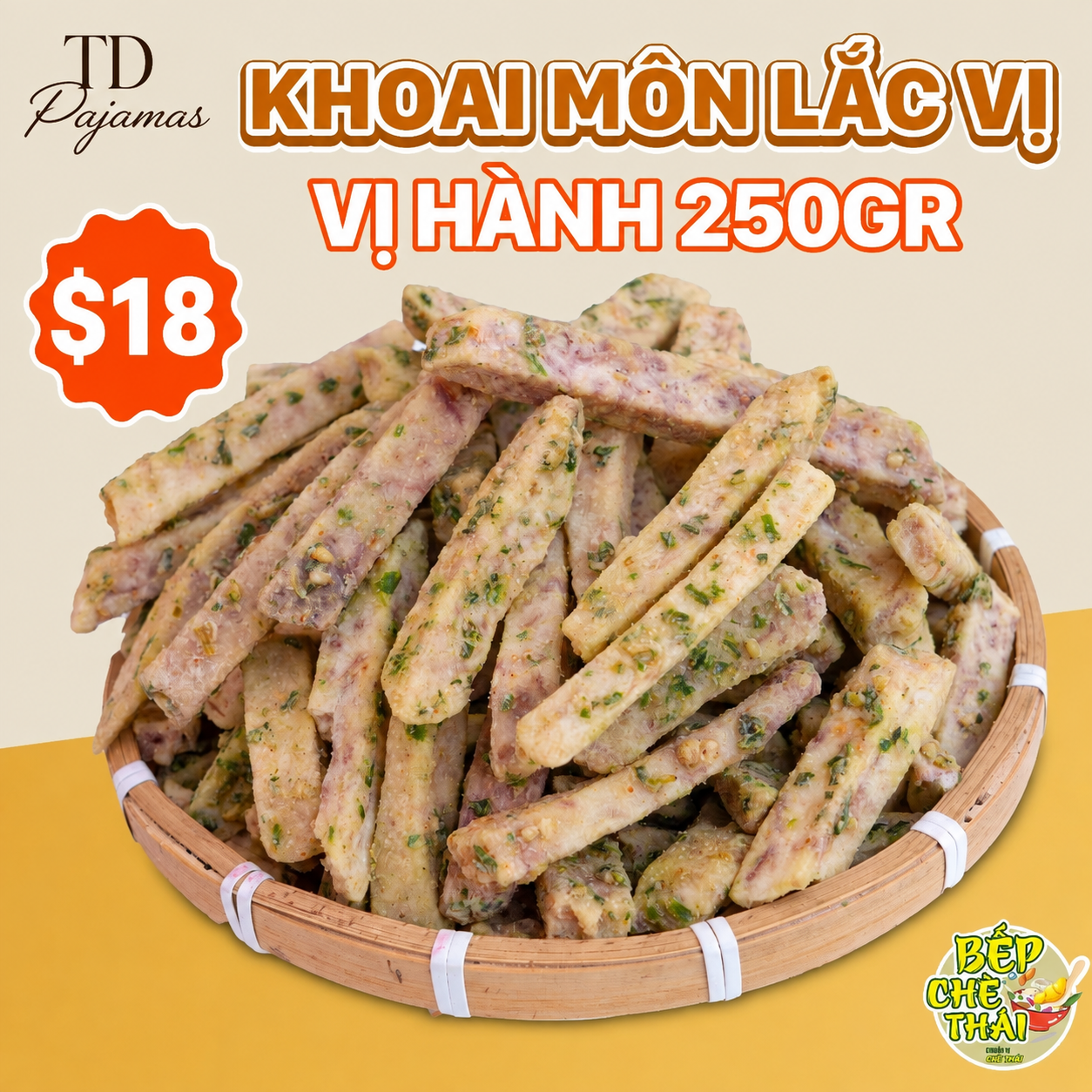 [Sản phẩm mới] Khoai Môn Lắc Vị – 2 Vị