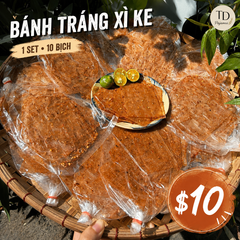 Bánh Tráng Xì Ke (Siêu Cay) – 10 Bịch/Set