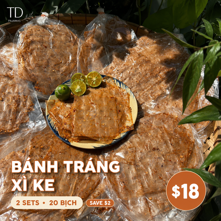 Bánh Tráng Xì Ke (Siêu Cay) – 10 Bịch/Set