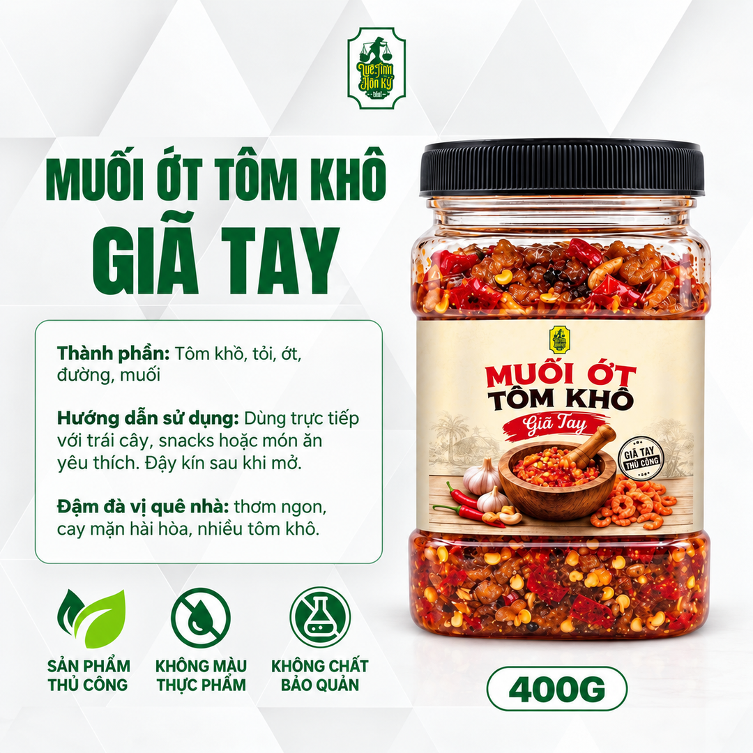 Muối Ớt Tôm Khô