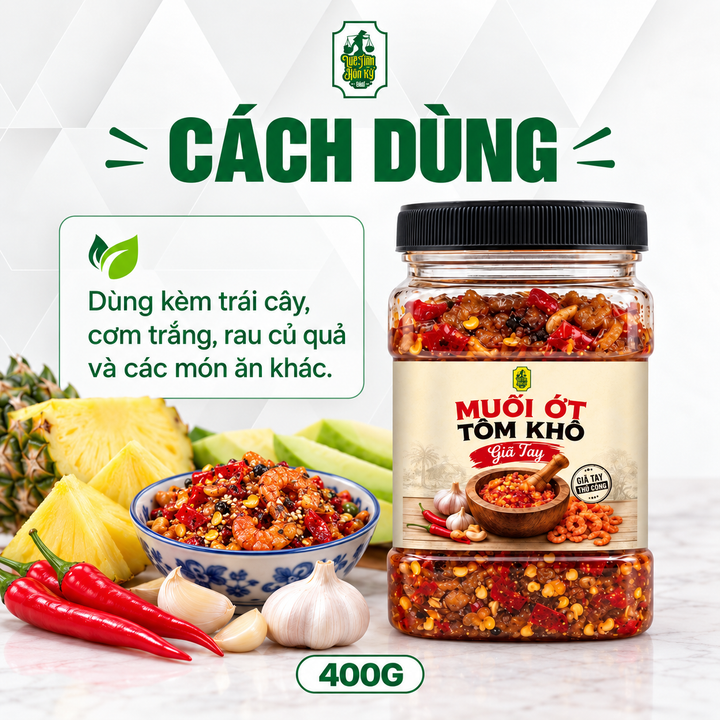 Muối Ớt Tôm Khô