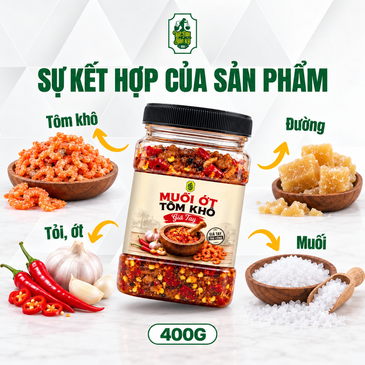 Muối Ớt Tôm Khô